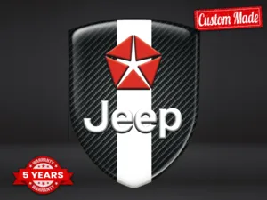 Jeep Logos Auto Résistants Max Sport Stylés Pro Édition